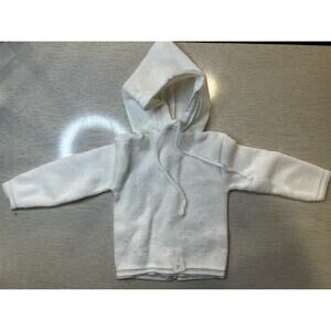 Baby Handknit Two Piece Light Sweater - Size 6M